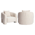 Fauteuil lounge Tuscany beige blockweave
