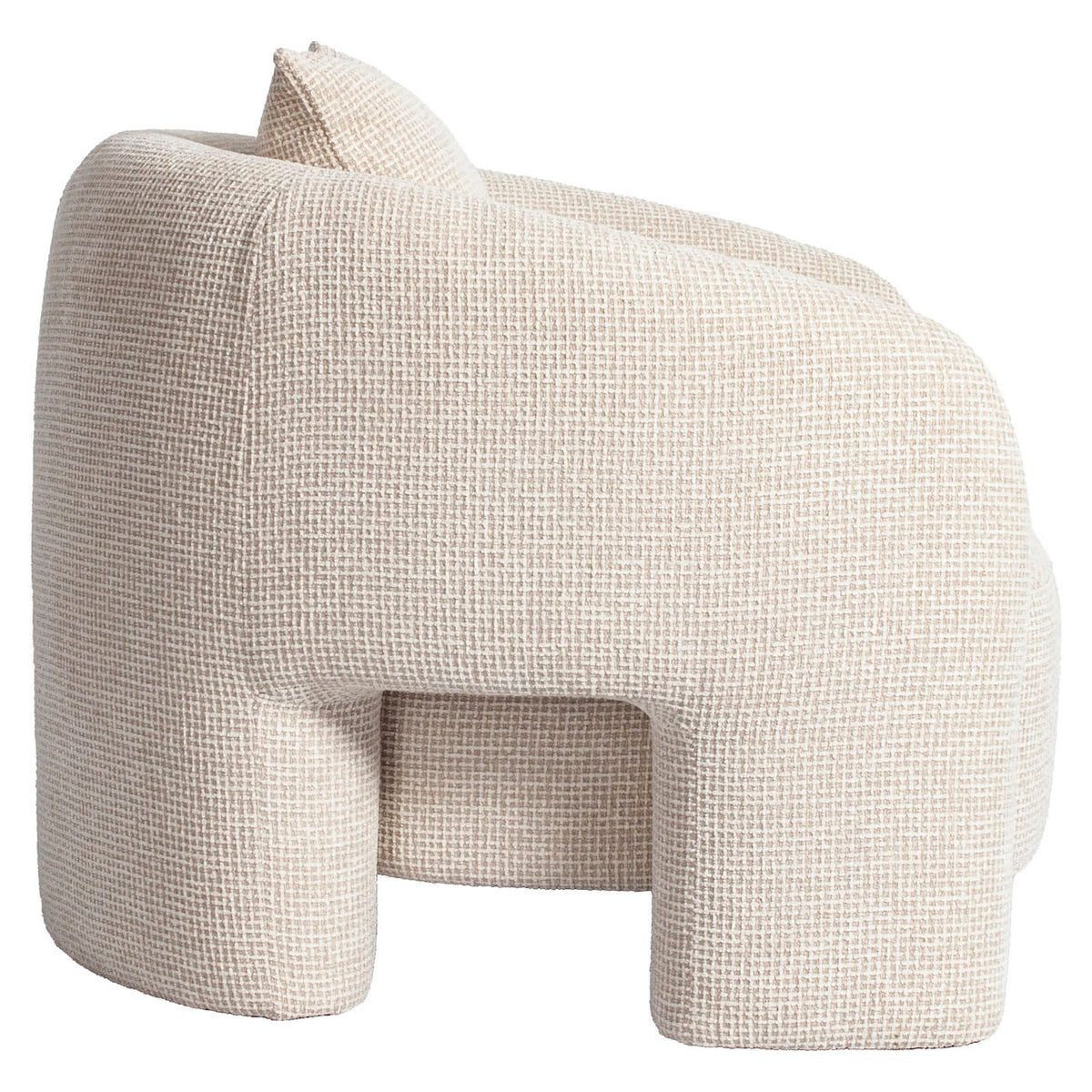 Fauteuil lounge Tuscany beige blockweave