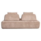 Canapé Tudor mocca boldweave 2,5-seater movable backrest