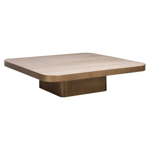 Table basse Claridge beige 100x100 (cumulus)