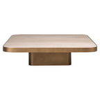 Table basse Claridge beige 100x100 (cumulus)
