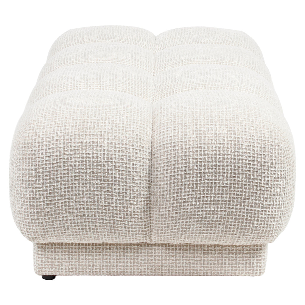 Pouf & repose-pieds Noah beige blockweave
