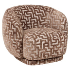 Fauteuil lounge Negreslo brown labyrinth swivel
