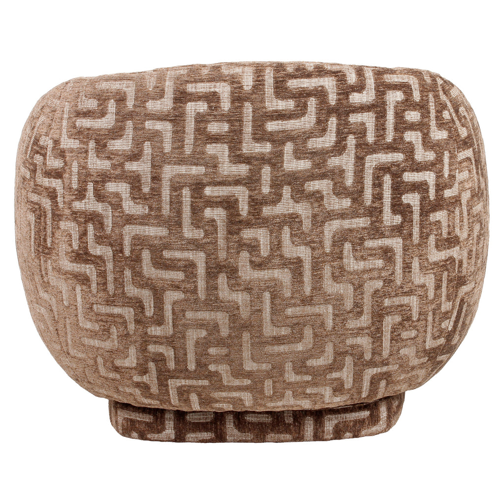 Fauteuil lounge Negreslo brown labyrinth swivel