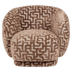 Fauteuil lounge Negreslo brown labyrinth swivel