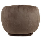 Fauteuil lounge Negreslo brown fluffy swivel
