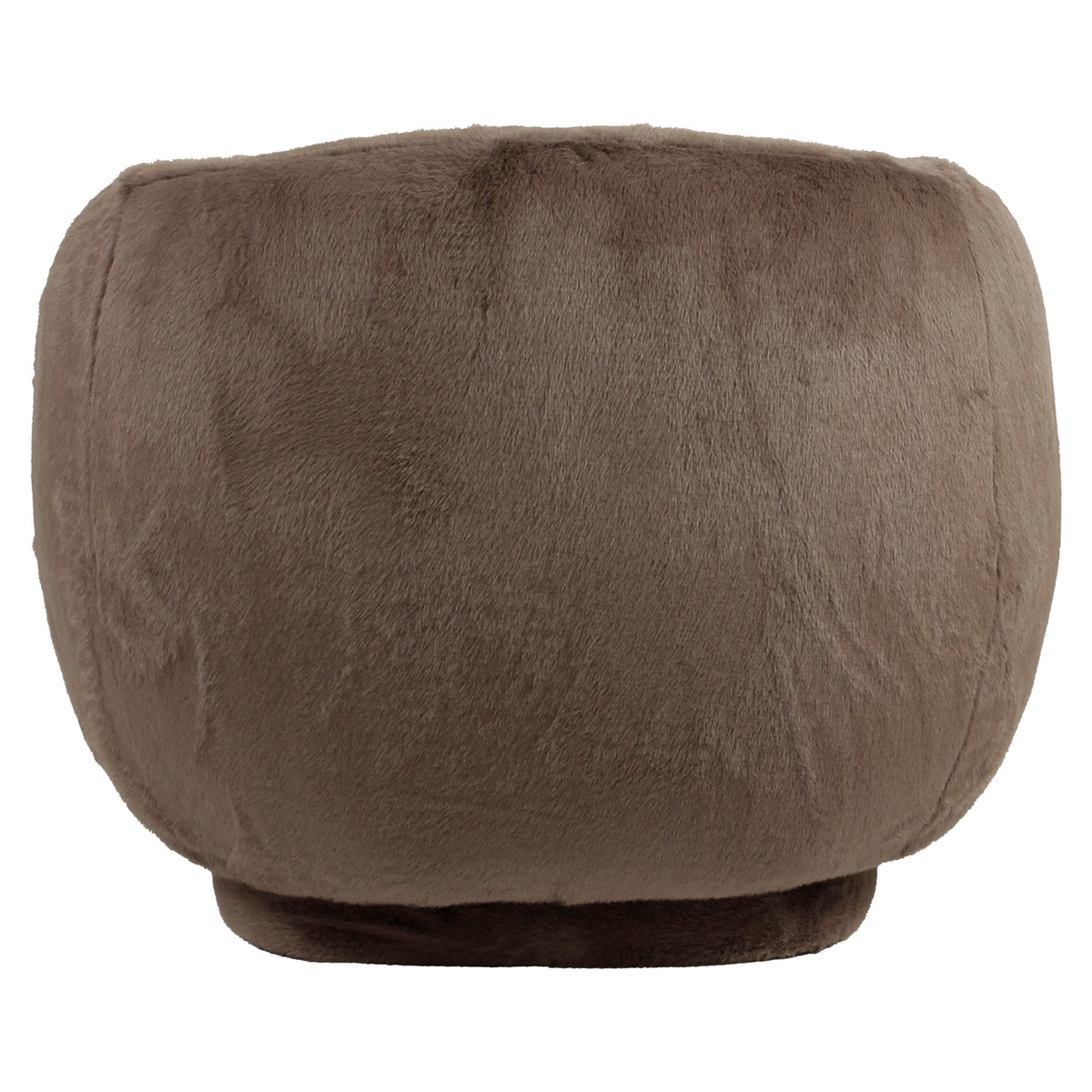Fauteuil lounge Negreslo brown fluffy swivel