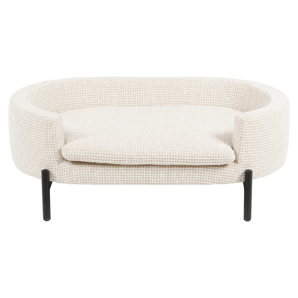 Lit pour animaux Dolly beige blockweave