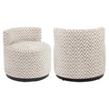 Fauteuil lounge Franny sand chevron