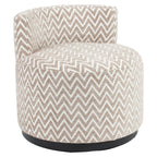 Fauteuil lounge Franny sand chevron