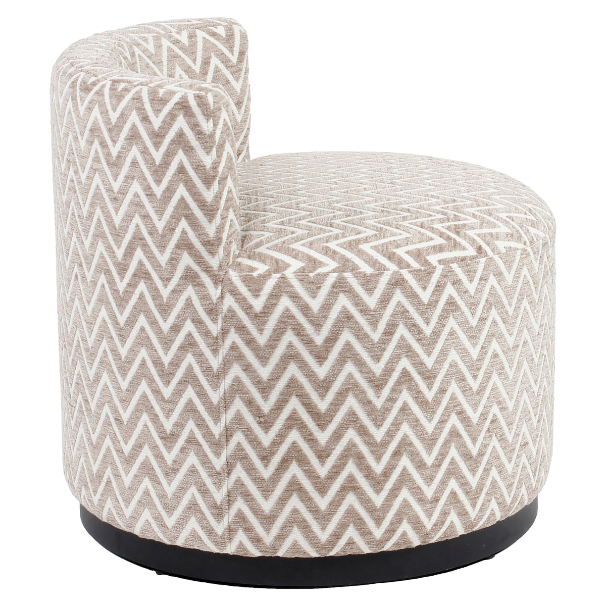 Fauteuil lounge Franny sand chevron