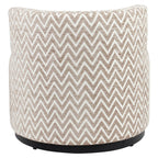 Fauteuil lounge Franny sand chevron