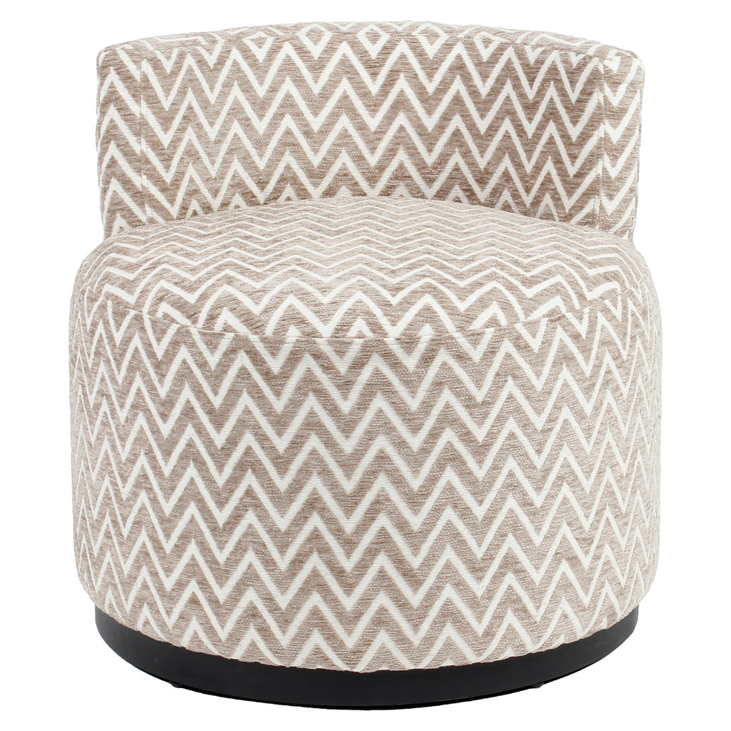 Fauteuil lounge Franny sand chevron