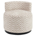 Fauteuil lounge Franny sand chevron
