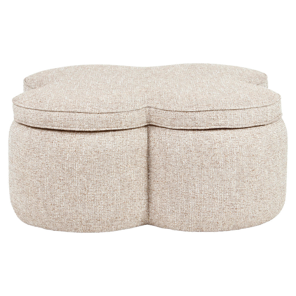 Pouf & repose-pieds Corbeau sand tweed