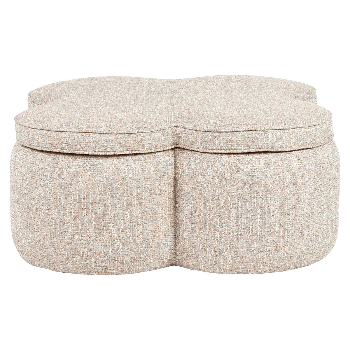 Pouf & repose-pieds Corbeau sand tweed