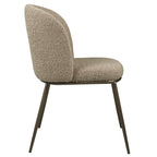 Chaise de salle à manger Elvi mocca chunky fire retardant (Set of 2)