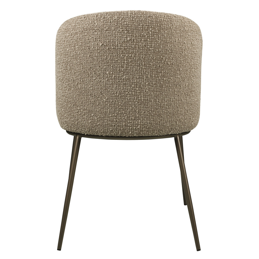 Chaise de salle à manger Elvi mocca chunky fire retardant (Set of 2)