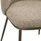 Chaise de salle à manger Elvi mocca chunky fire retardant (Set of 2)