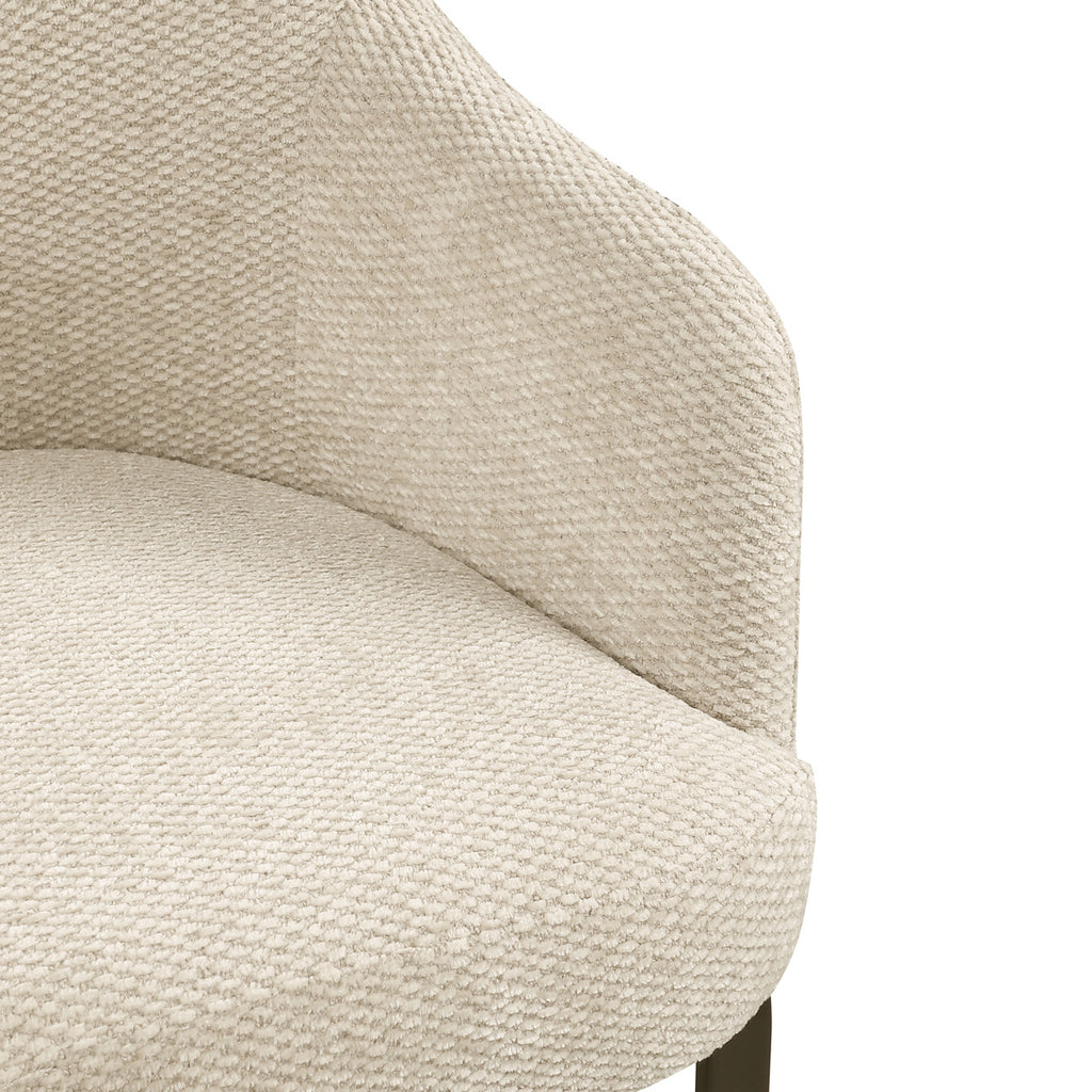 Chaise de salle à manger Hadley natural boldweave fire retardant