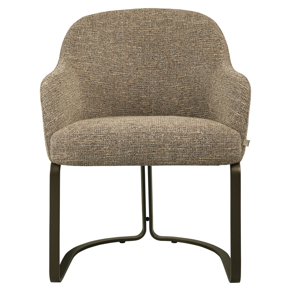 Chaise de salle à manger Hadley brown tweed fire retardant
