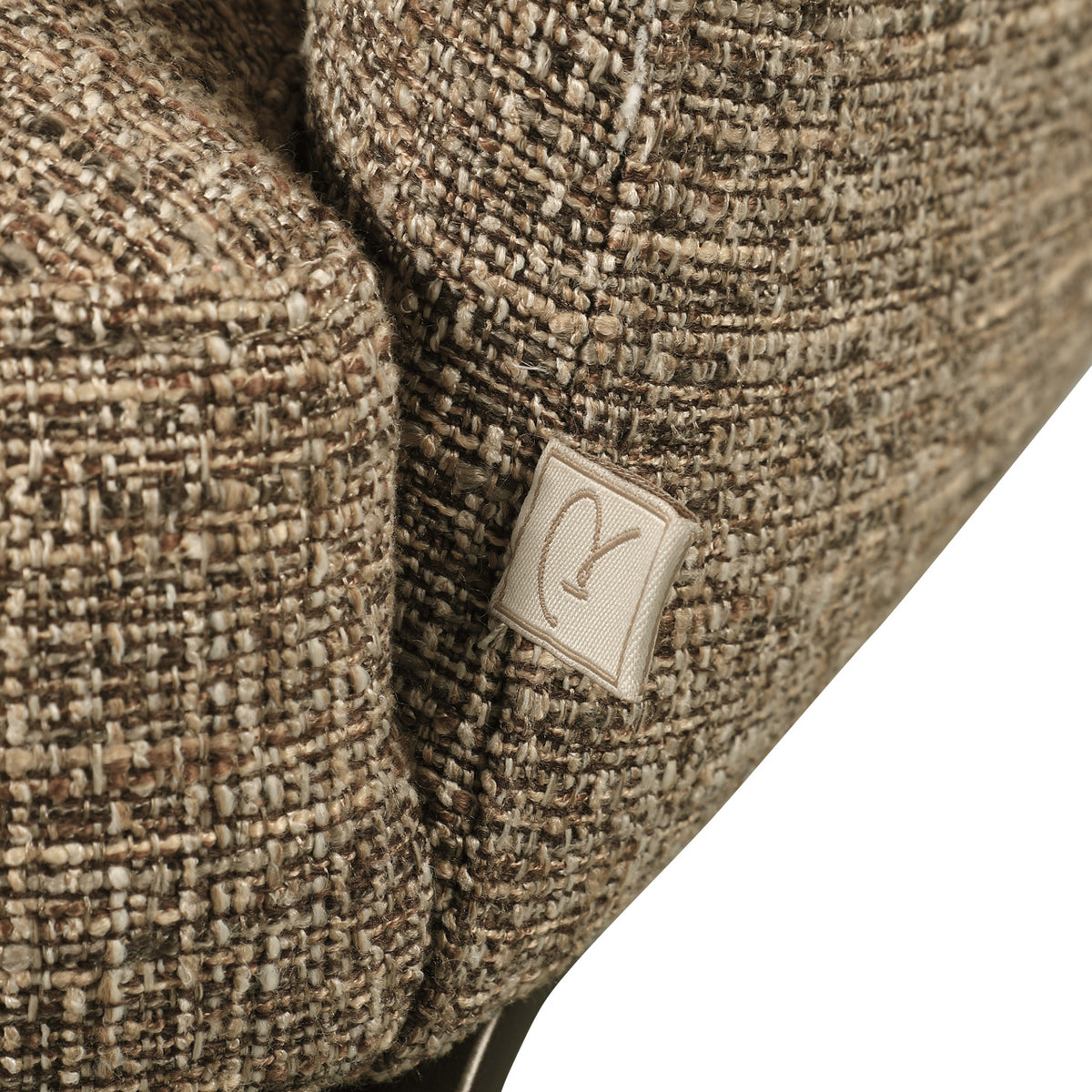 Chaise de salle à manger Hadley brown tweed fire retardant