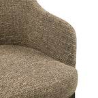Chaise de salle à manger Hadley brown tweed fire retardant