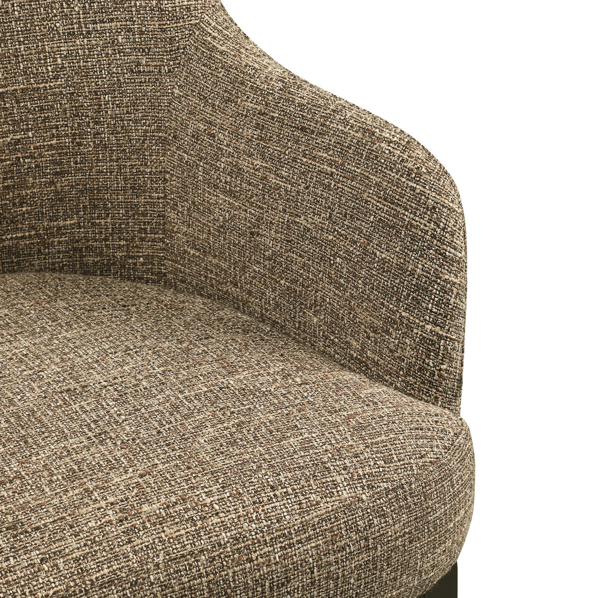Chaise de salle à manger Hadley brown tweed fire retardant
