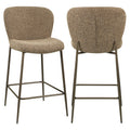 Tabouret de comptoir Odarby brown tweed fire retardant