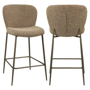 Tabouret de comptoir Odarby brown tweed fire retardant