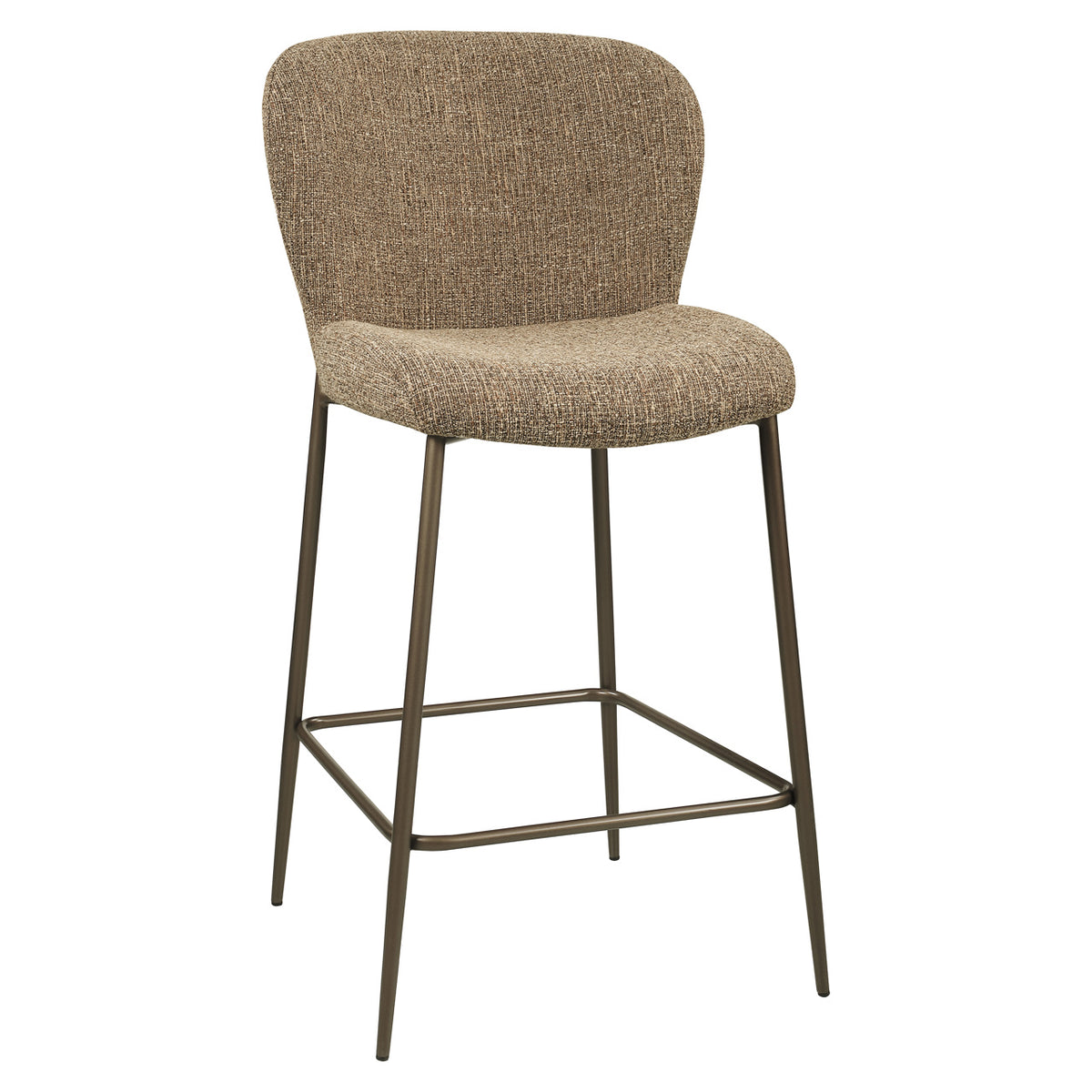 Tabouret de comptoir Odarby brown tweed fire retardant