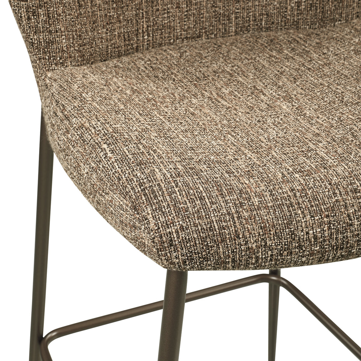 Tabouret de comptoir Odarby brown tweed fire retardant