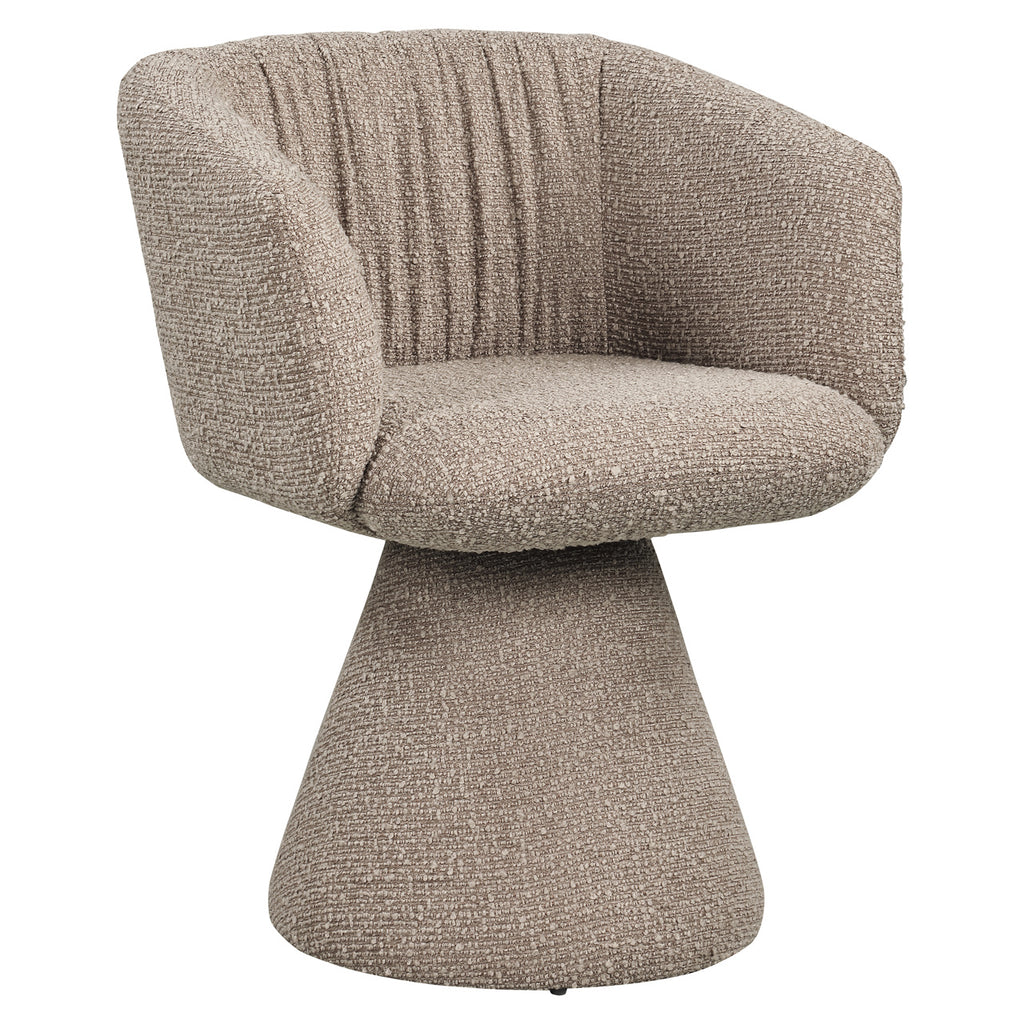 Chaise de salle à manger Madeline mocca chunky swivel
