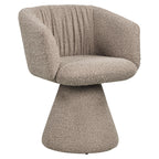 Chaise de salle à manger Madeline mocca chunky swivel