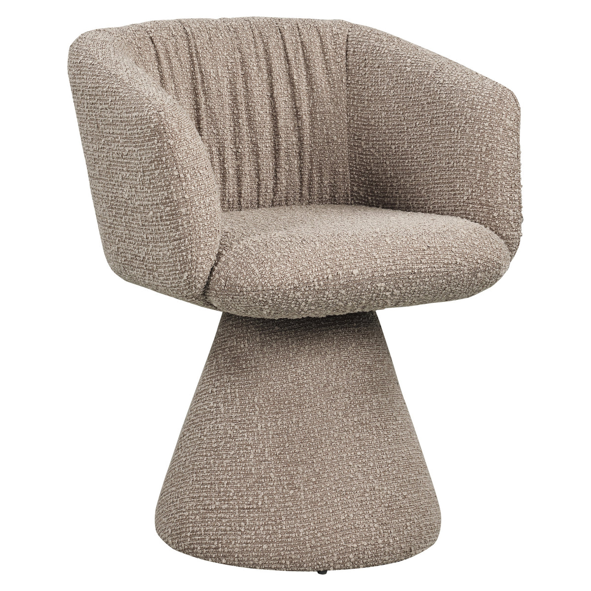 Chaise de salle à manger Madeline mocca chunky swivel