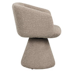 Chaise de salle à manger Madeline mocca chunky swivel