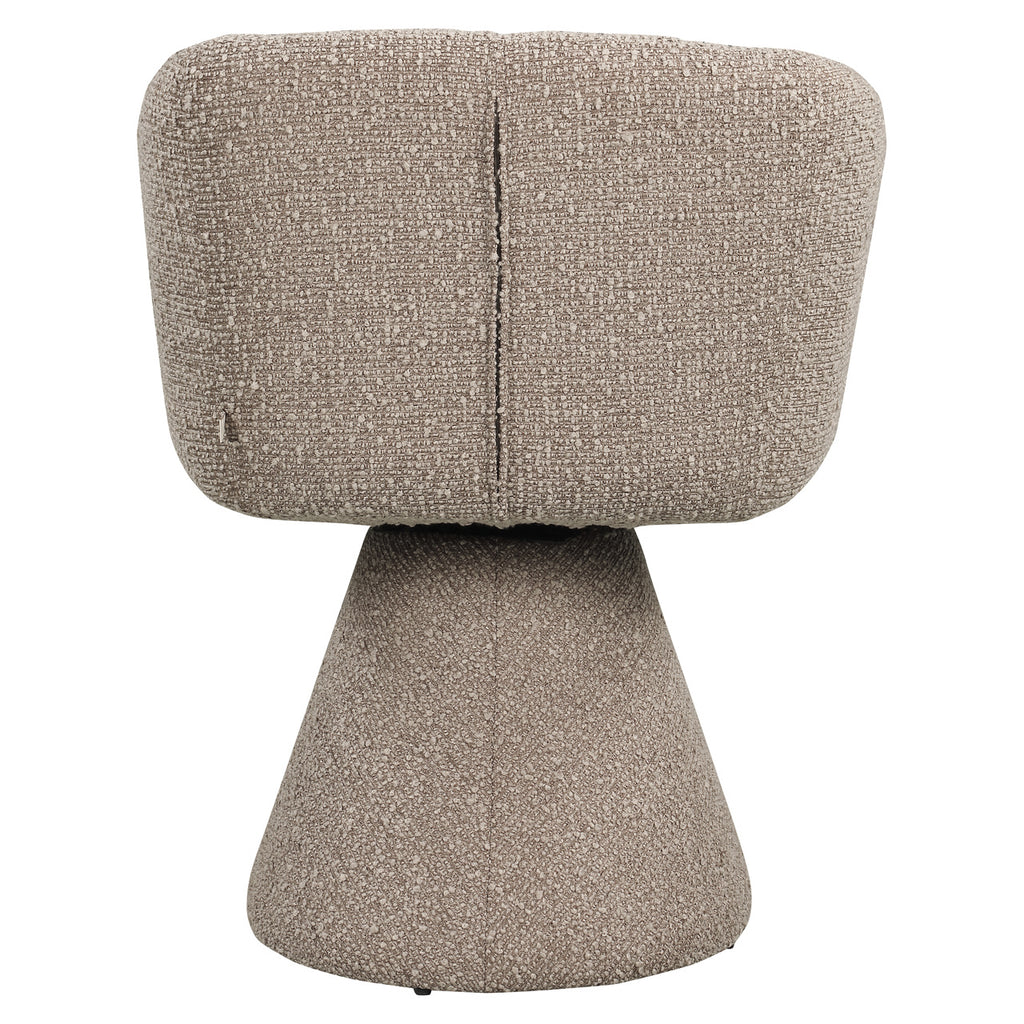 Chaise de salle à manger Madeline mocca chunky swivel