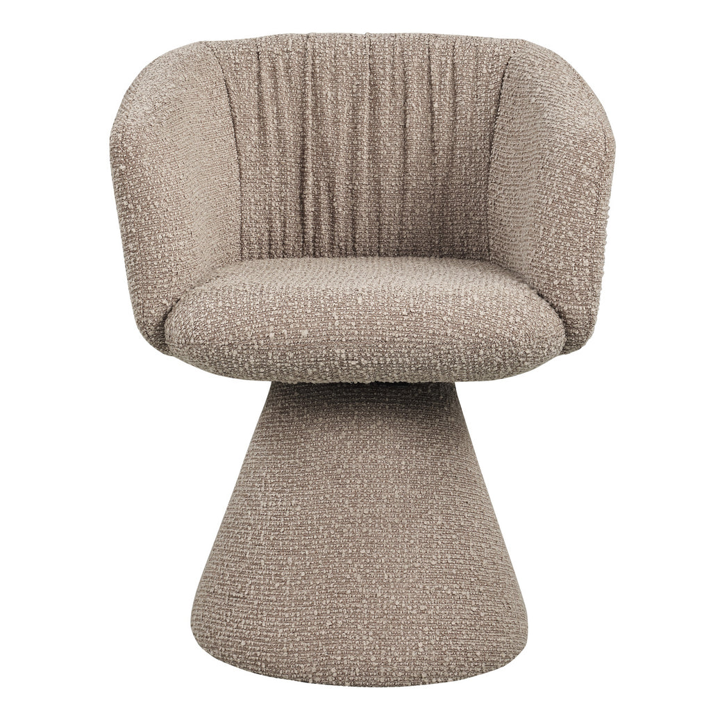 Chaise de salle à manger Madeline mocca chunky swivel