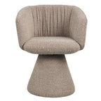 Chaise de salle à manger Madeline mocca chunky swivel