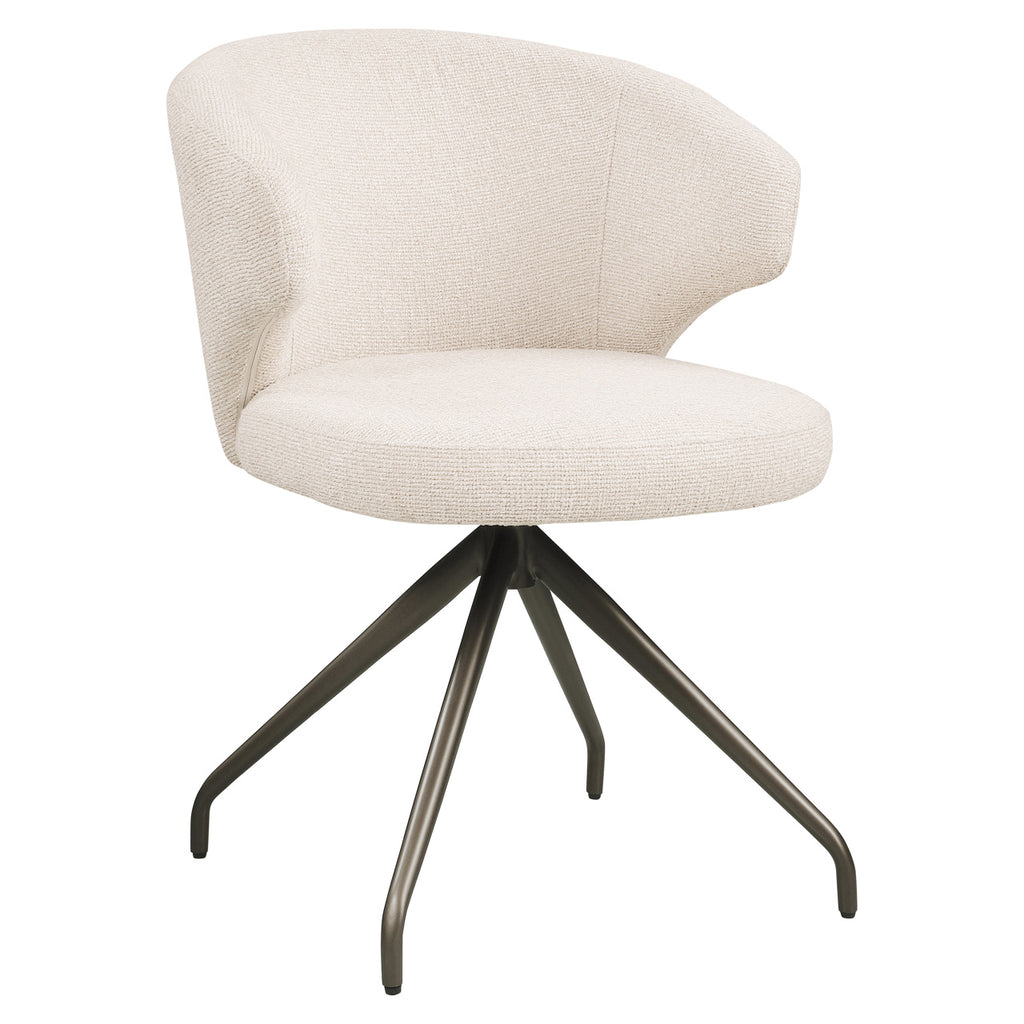 Chaise de salle à manger Milly biscotti swivel