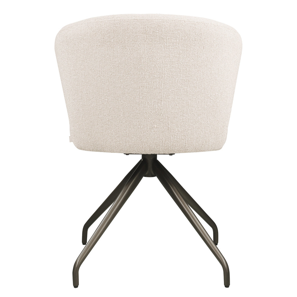 Chaise de salle à manger Milly biscotti swivel