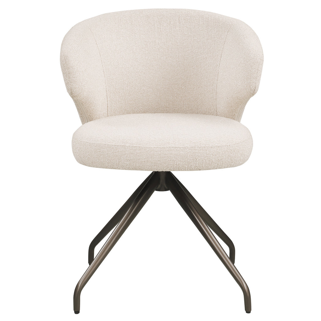 Chaise de salle à manger Milly biscotti swivel