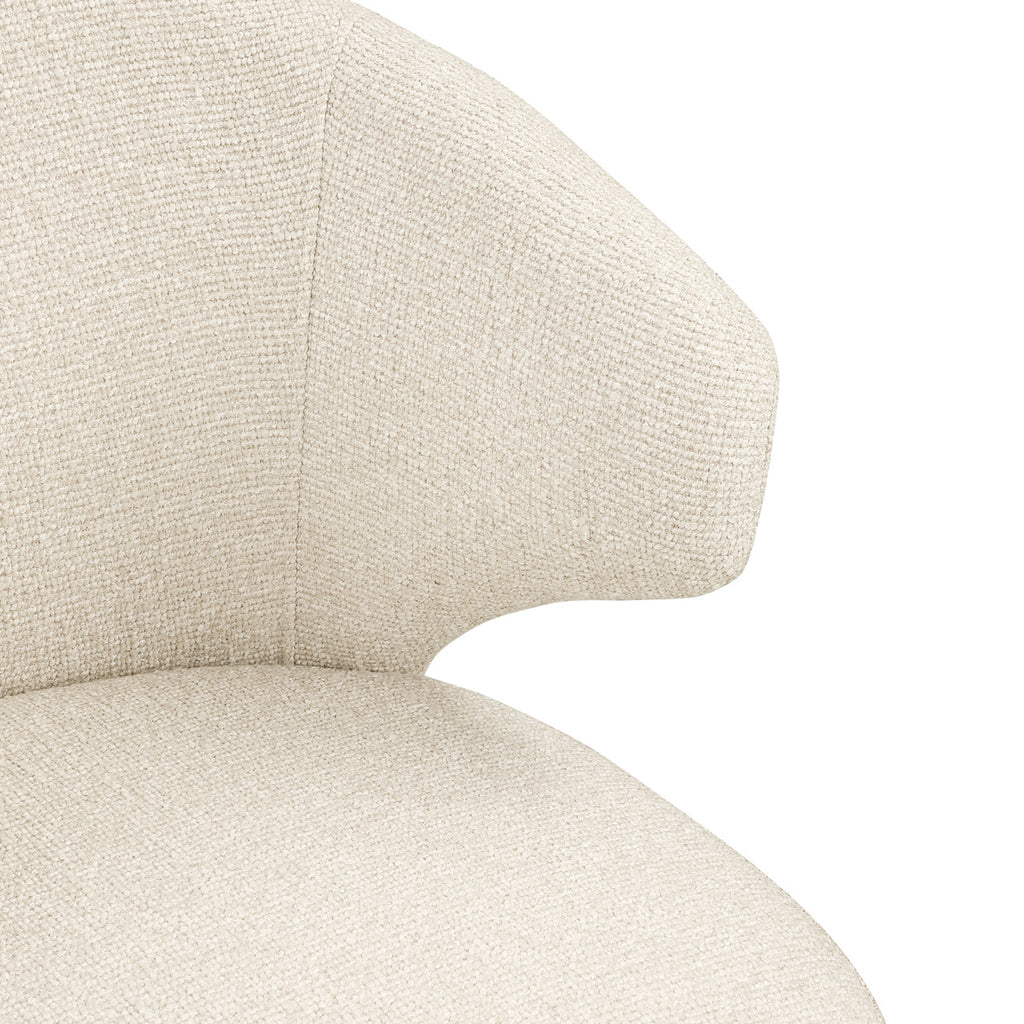 Chaise de salle à manger Milly biscotti swivel