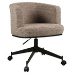 Chaise de salle à manger Rochenne mocca linear swivel on wheels