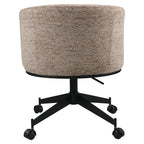 Chaise de salle à manger Rochenne mocca linear swivel on wheels