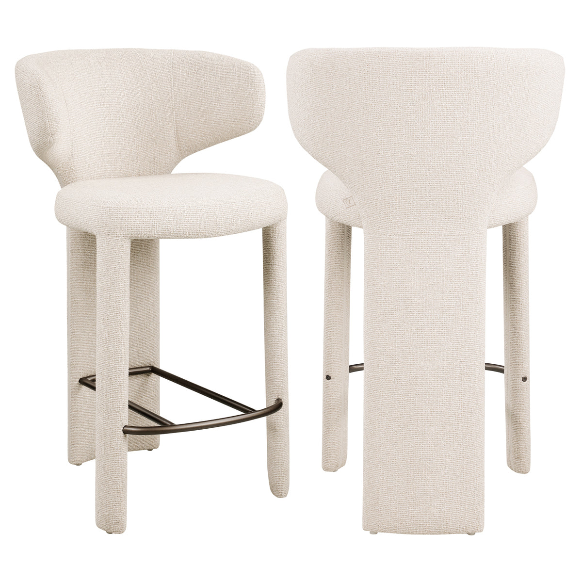 Tabouret de comptoir Viola biscotti