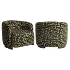Fauteuil lounge Hannah moss labyrinth fire retardant