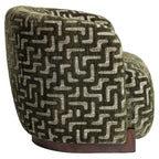 Fauteuil lounge Hannah moss labyrinth fire retardant