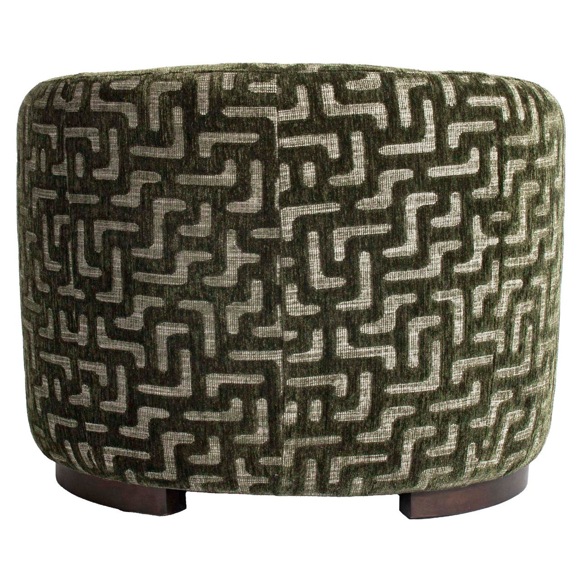 Fauteuil lounge Hannah moss labyrinth fire retardant