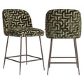 Tabouret de comptoir Pullitzer moss labyrinth